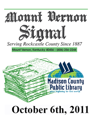 cover image of Mount Vernon Signal 10/06/2011